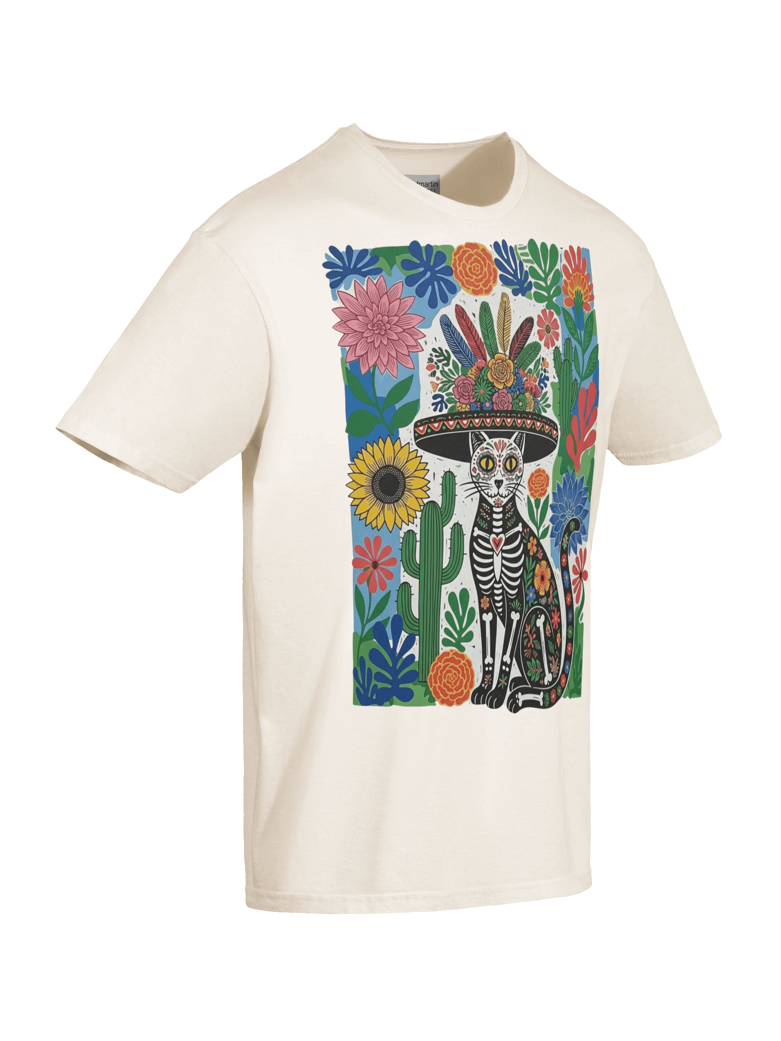 Cat Catrina Design T-Shirt product image (178)