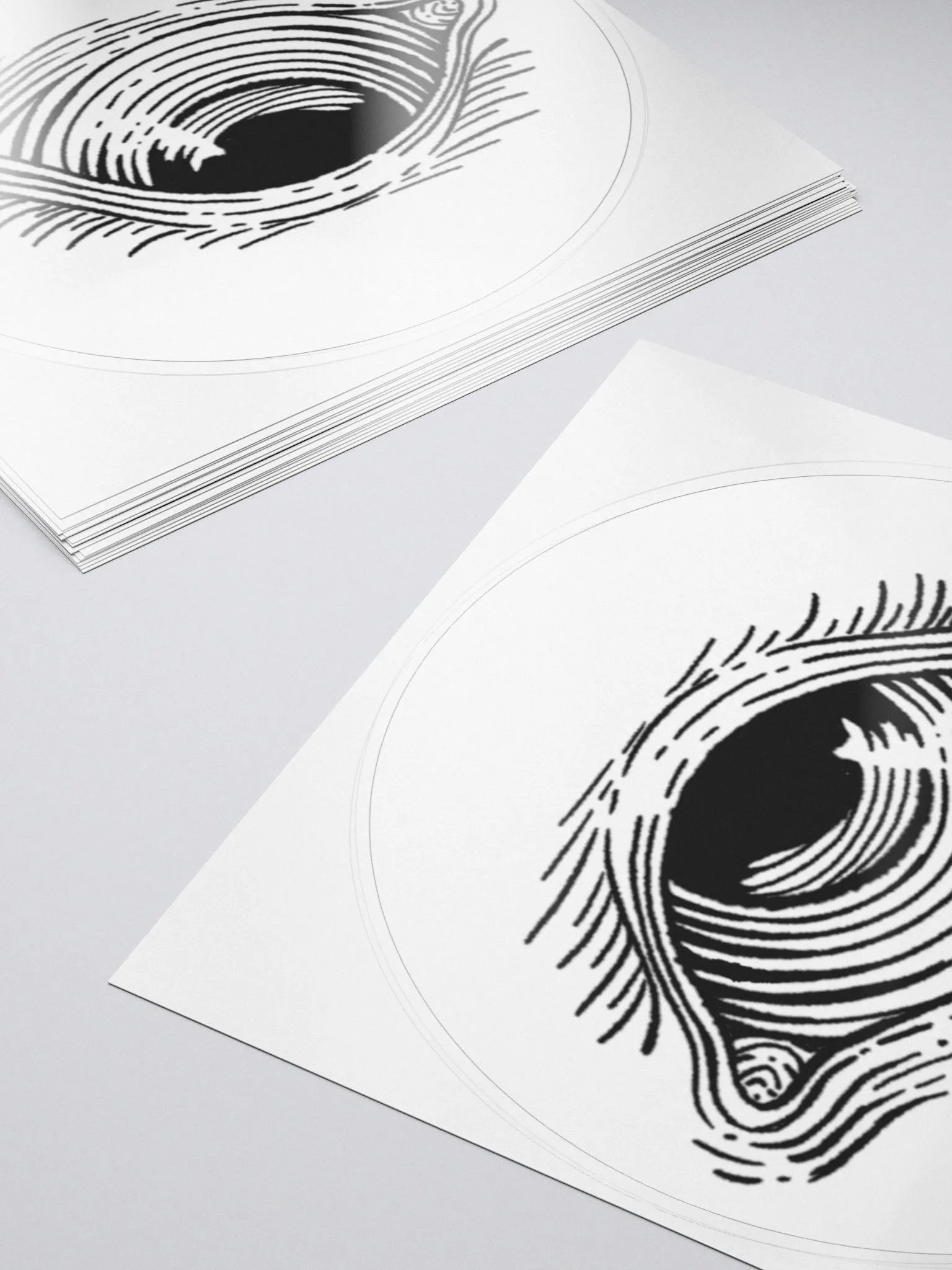 Woodcut Eye Sticker product image (5)