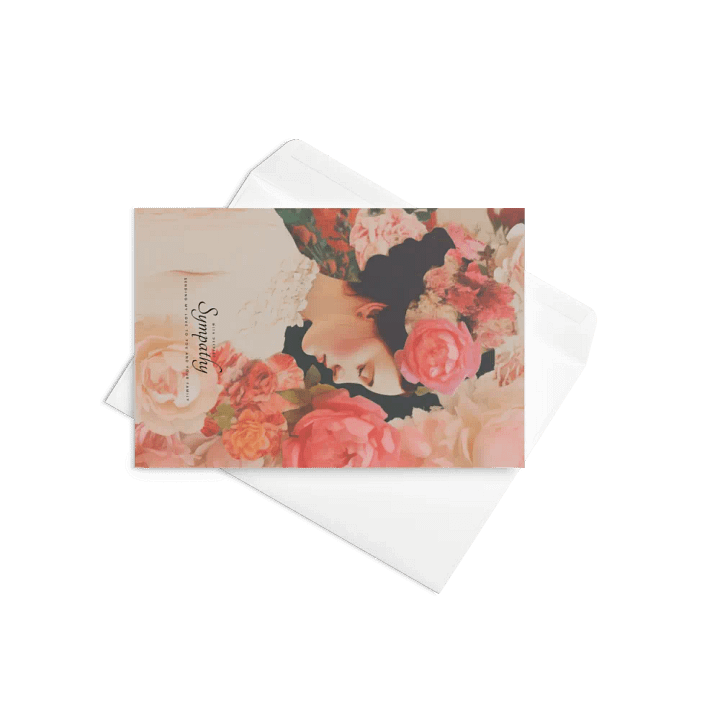 Vintage Blossom Botanicals Sympathy Card product image (2)