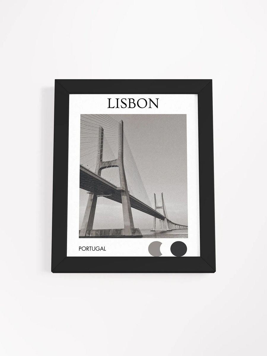Vasco da Gama Bridge - Black & White / Framed product image (1)