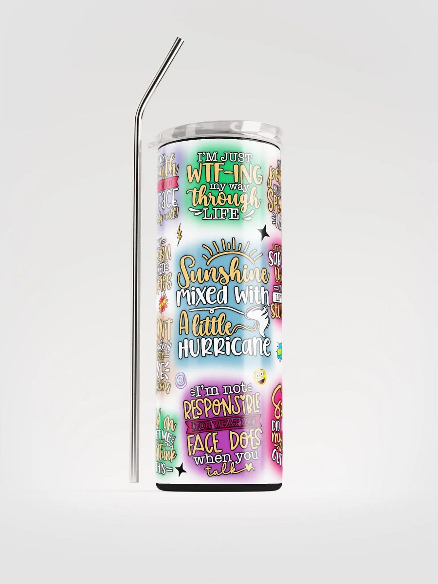 Sassy Stainless: Colorful Expression Stainless Steel Tumbler product image (1)