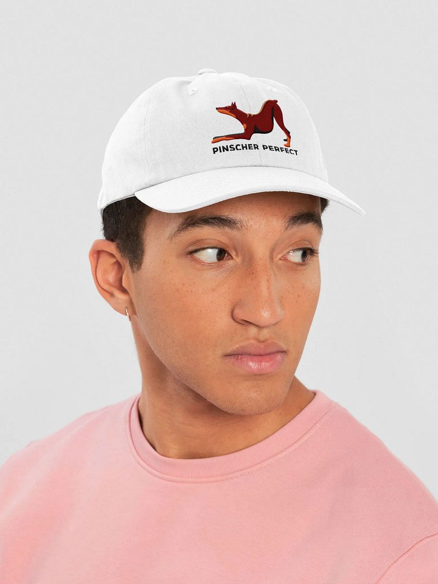 Pinscher Perfect Classic Dad Hat(Embroidered) of a Doberman Pinscher(Red) product image (35)
