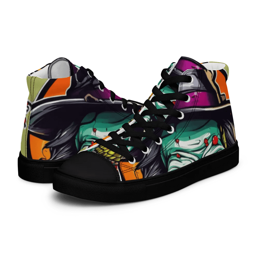 Halloween Glowing Eyes Skeleton High Tops product image (10)