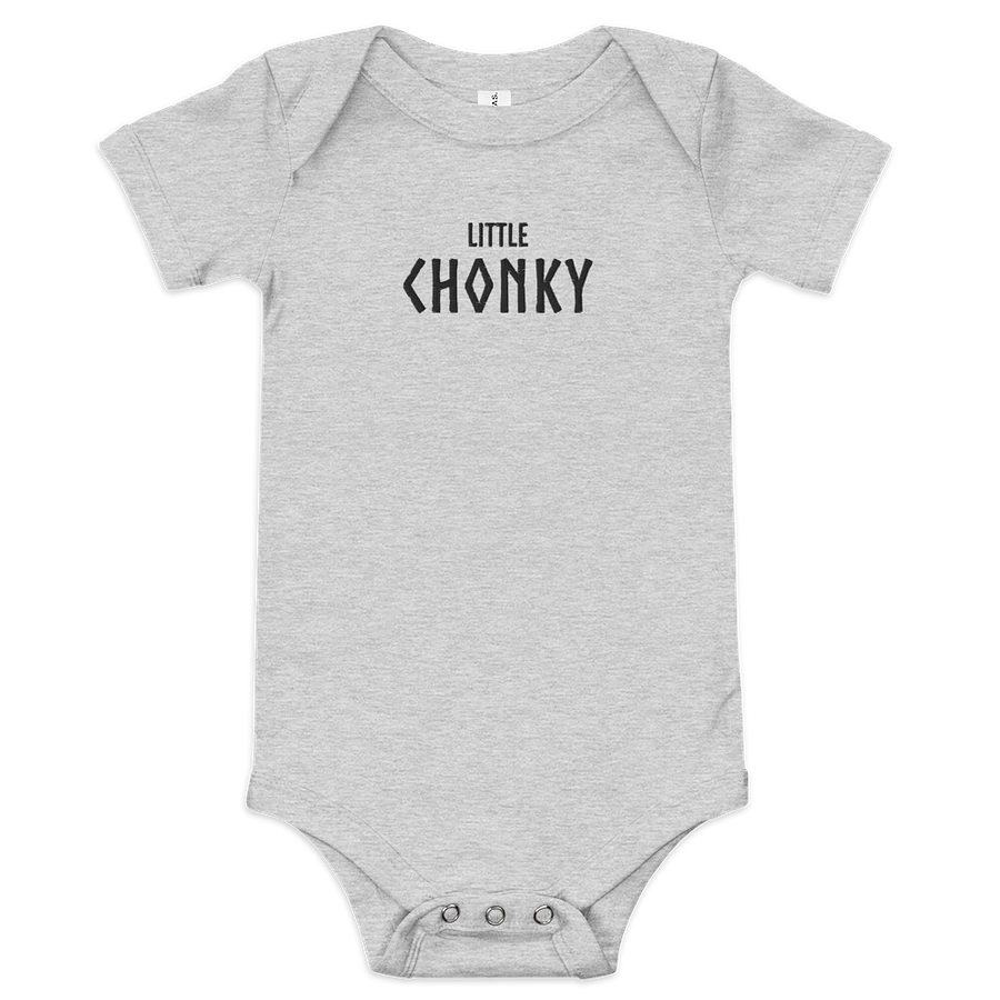 Little CHONKY - Baby One Piece Black Embroidery product image (1)