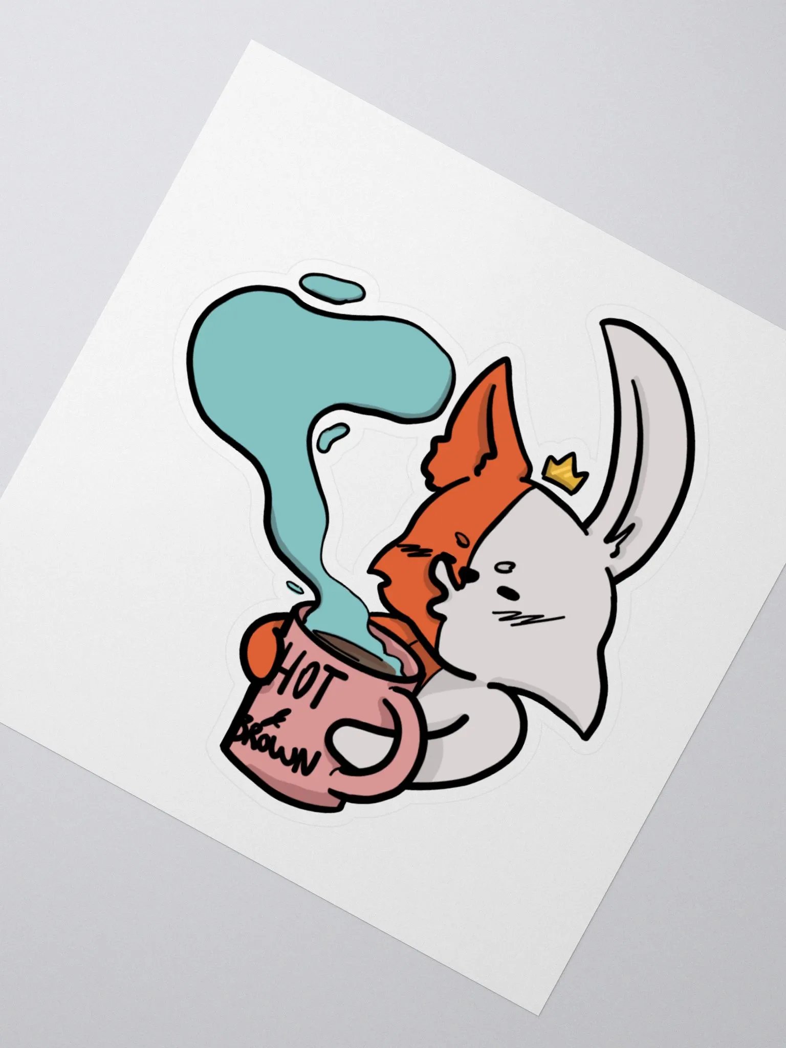 Hot and Brown Sticker product image (2)