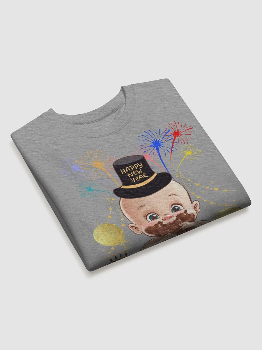 Baby New Year Eating Chocolate Sweatshirt product image (21)