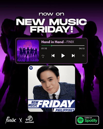 What a dream start! Thank you @spotify and @spotifyph for featuring 'Hand In Hand' on the New Music Friday playlist!

EMBERs ...