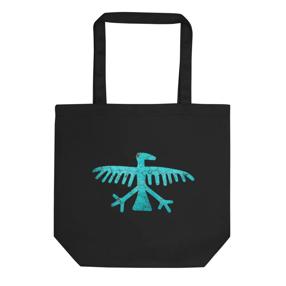 Turquoise Condor Canvas Tote product image (1)