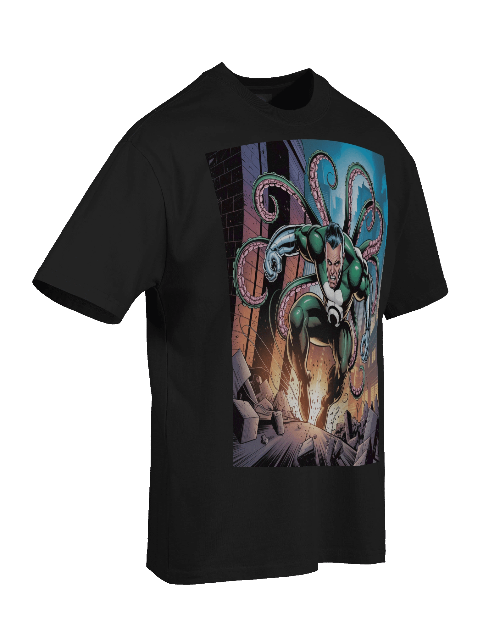 Doctor Octopus Tentacle Rampage Oversized Faded T-Shirt – Octo Eclipse Onslaught product image (8)