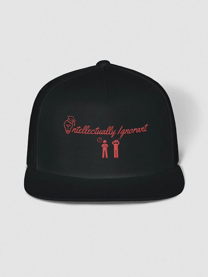 Intellectually Ignorant ( RED LOGO) Snapback hat product image (1)