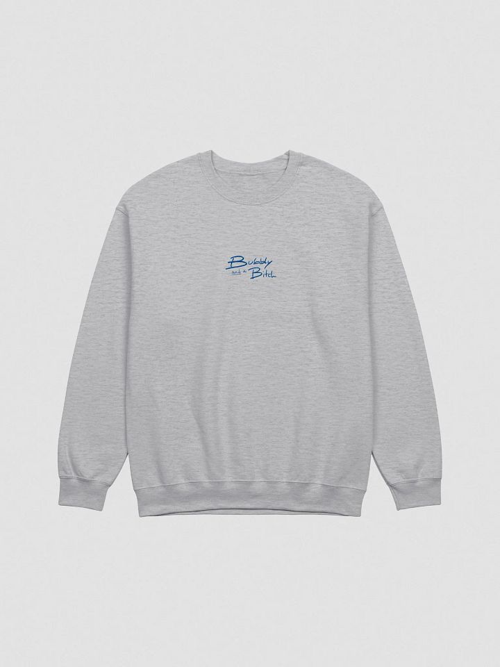 Bubbly and a B*tch embroidered crewneck (royal) product image (2)