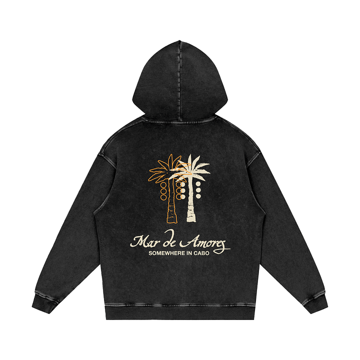 Mar De Amores Acid Wash Oversize Hoodie product image (1)