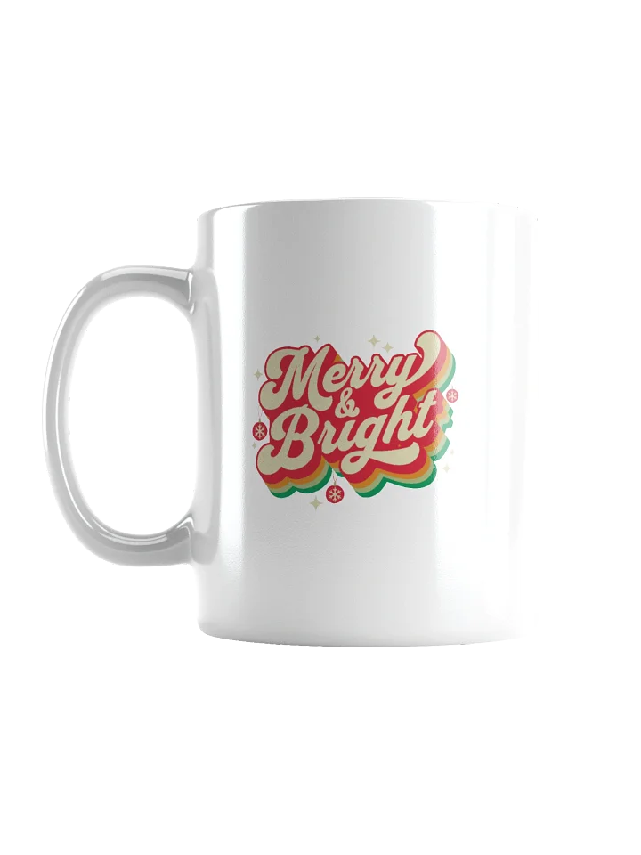 Coffee Mug Merry And Bright Retro Xmas Festive Vibes product image (2)