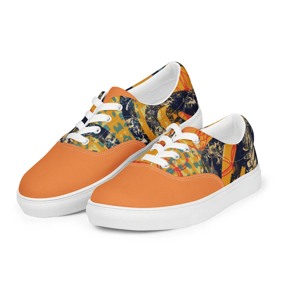 funky orange canvas shoes product image (3)