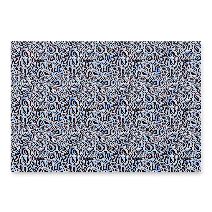 Blue Black Snake Pattern Paper product image (2)