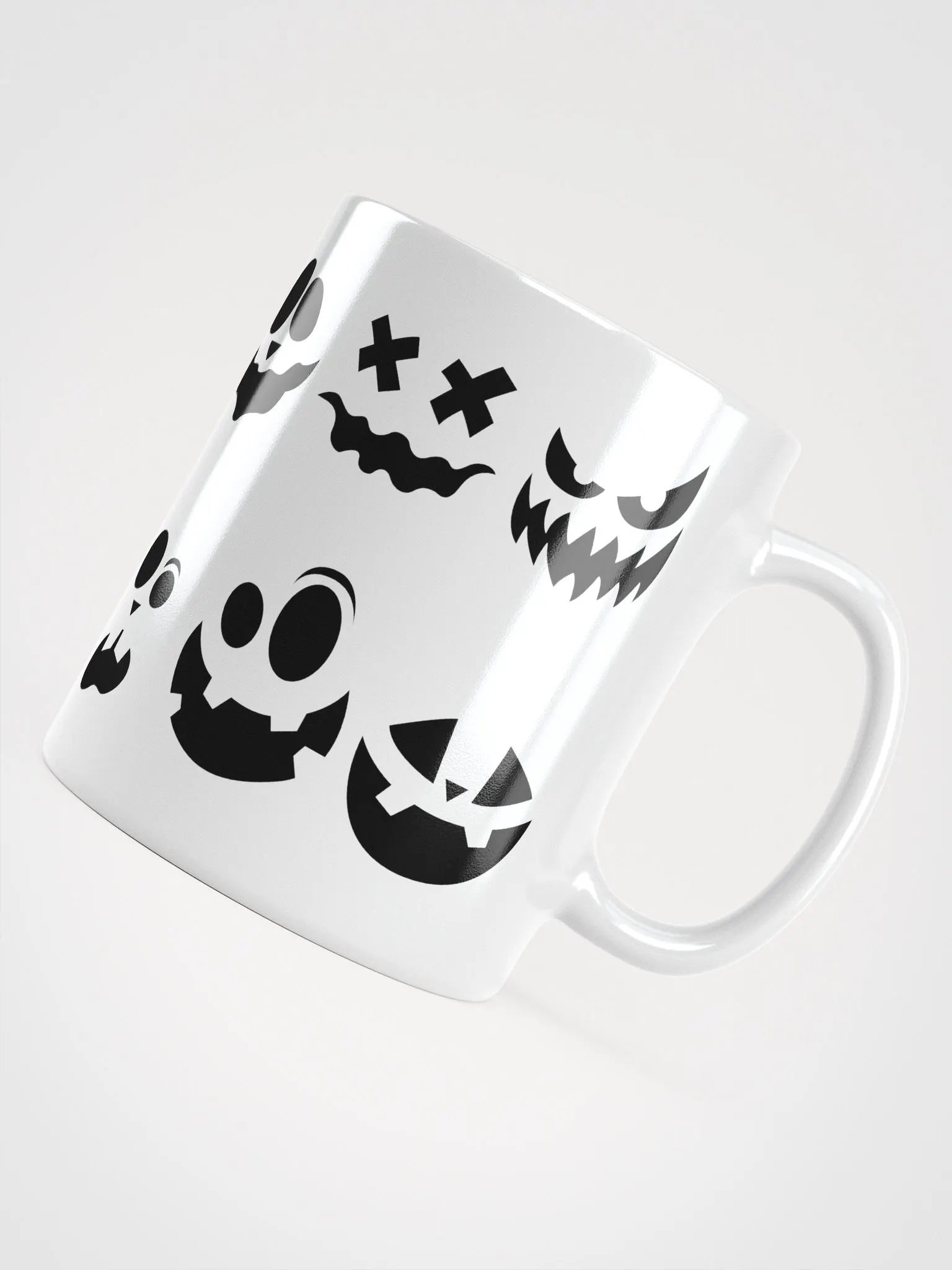 Scary Faces White Glossy Mug product image (11)