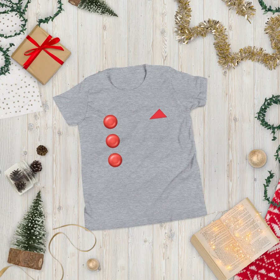 Red Button and Hankie Youth T-Shirt product image (119)