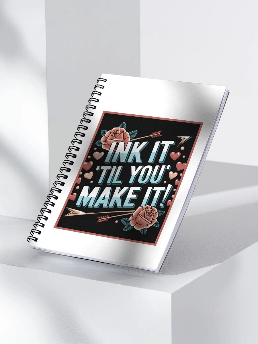 "INK IT TIL' YOU MAKE IT" Spiral Notebook 140 sheets product image (3)