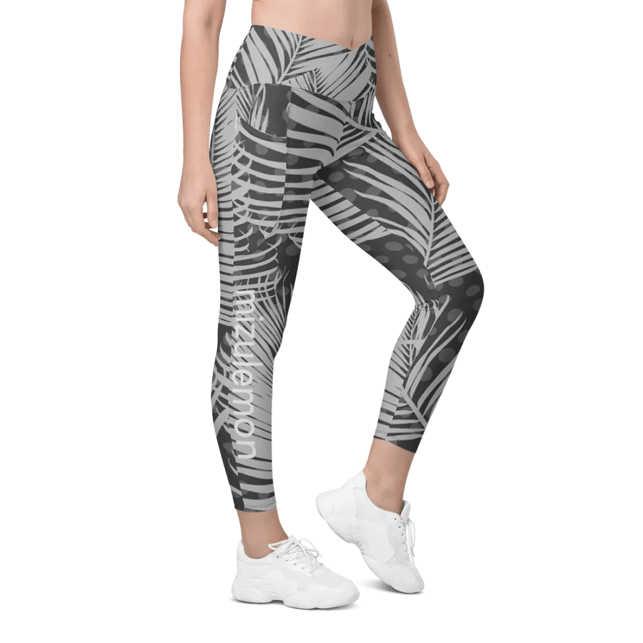 Mizulemon w/ Front Pocket - Palm Frond Grey product image (4)