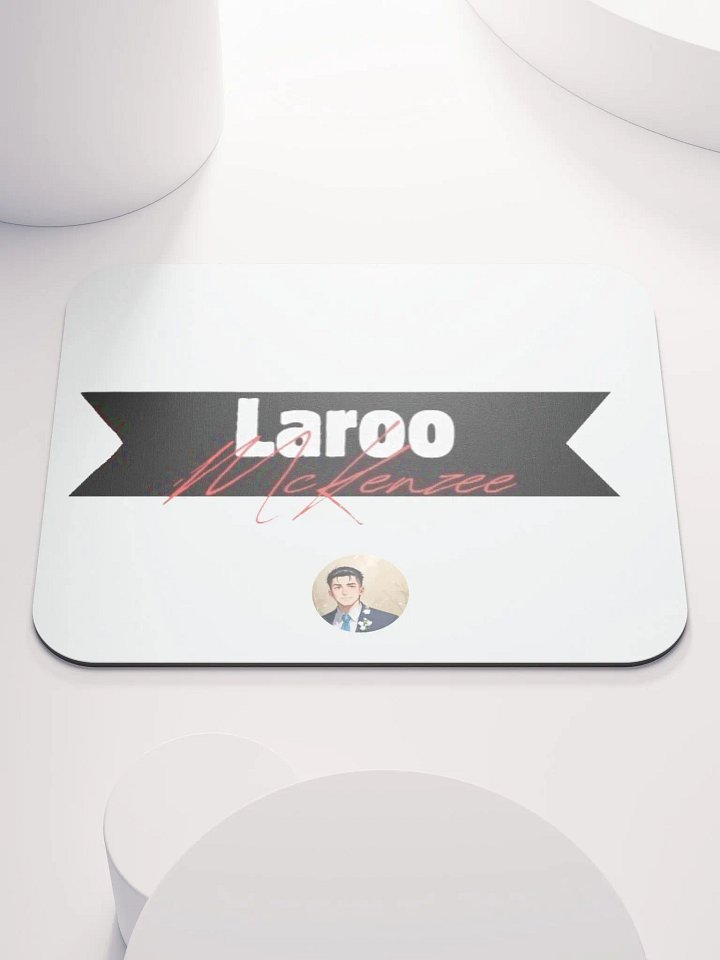Laroo's Signature Mouse Pad (White) product image (1)