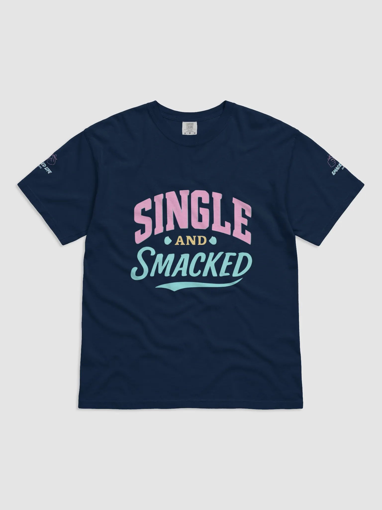 Single and Smacked T-Shirt - Funny Summer Vibes Tee for Singles product image (1)