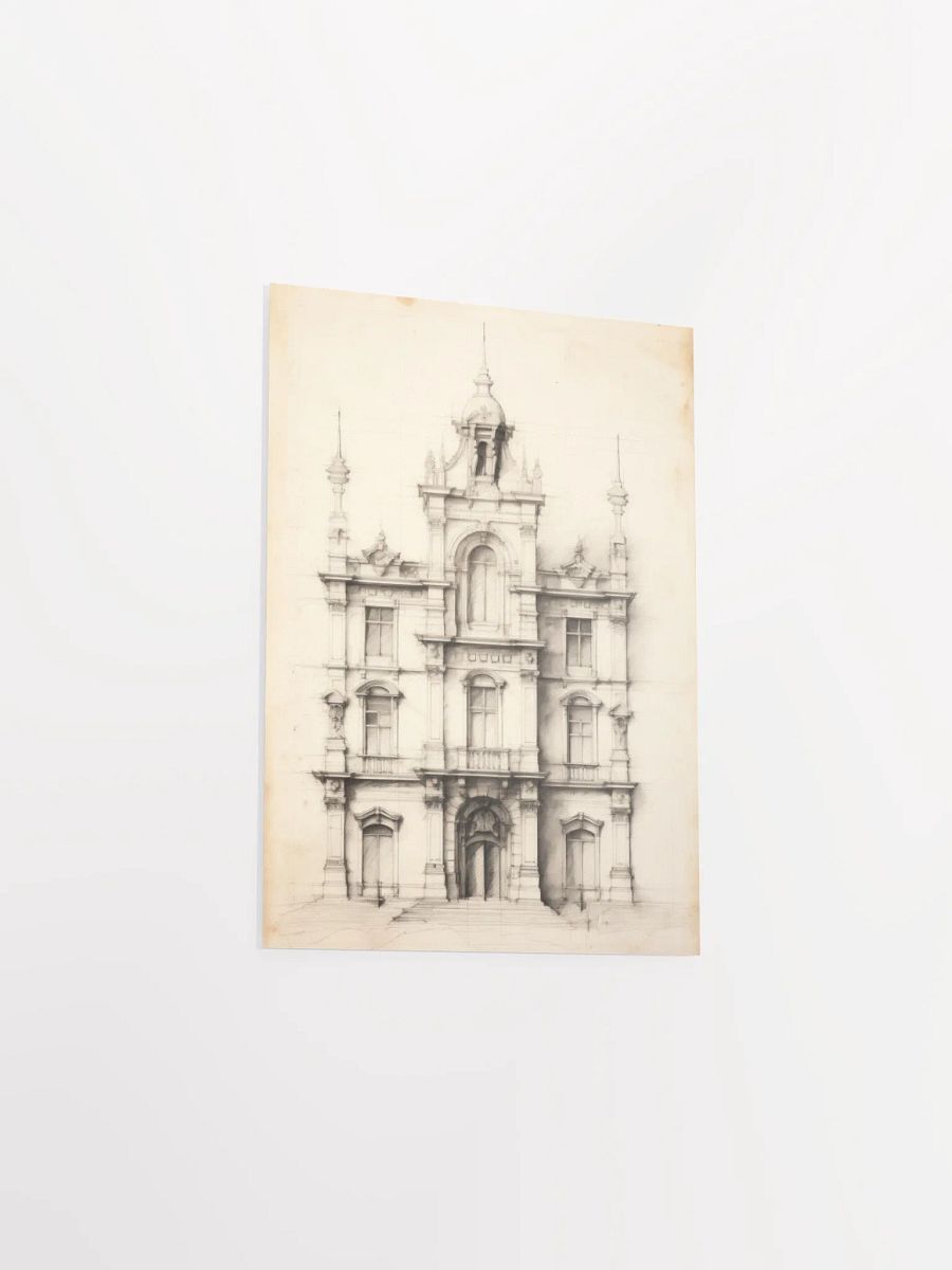 Academia Allure: Architecture Sketch I Art Print product image (3)