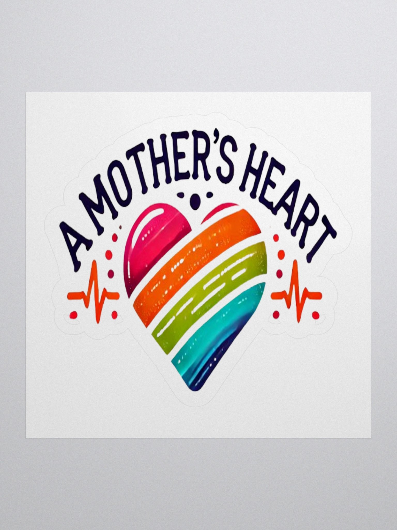 Mother's Heart Kiss Cut Stickers product image (2)