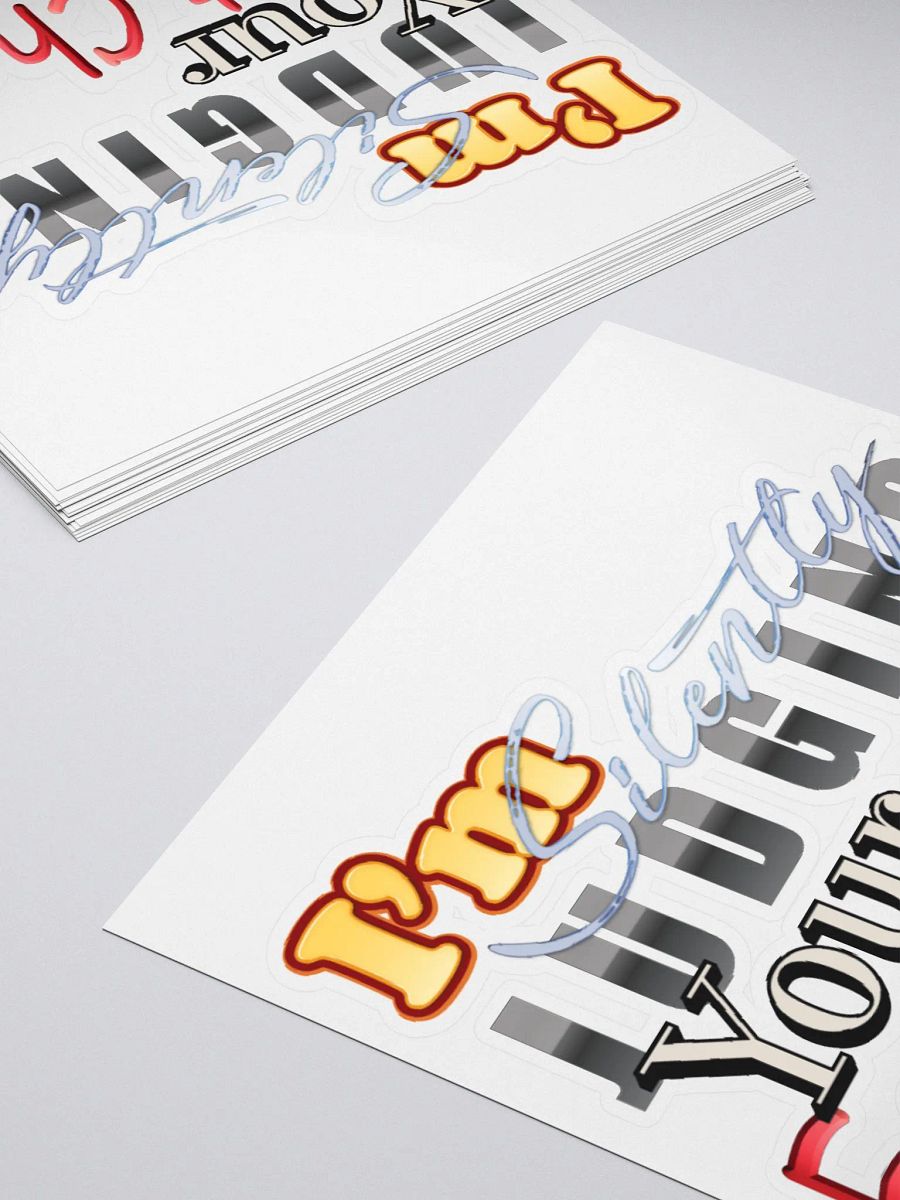 Judging Your Font Choice sticker product image (4)