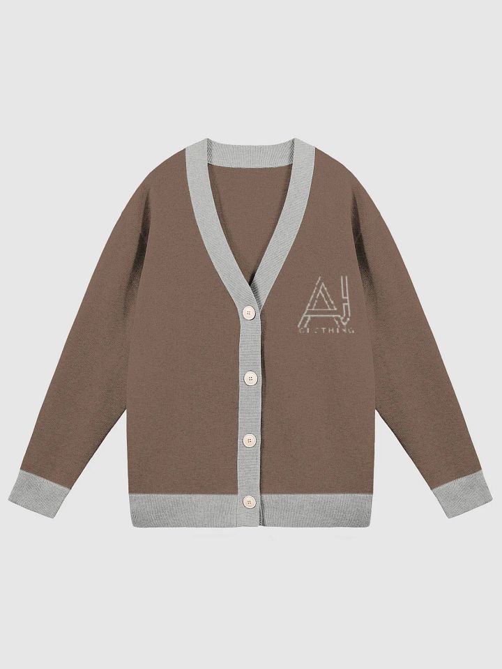 AJ Ladies Cardigan Coffee Grey product image (2)