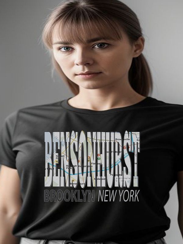 Fun Cool Bensonhurst Brooklyn New York with Subway Map product image (2)