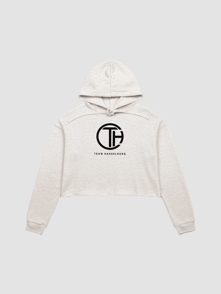 Hasselborg Logo Cropped Hoodie - Heather Dust product image (1)