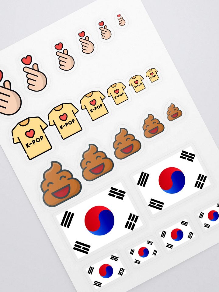 Cut Sticker Sheet with Custom Background product image (1)