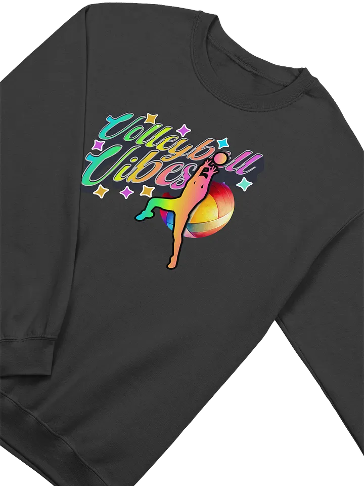Volleyball Vibes Male Classic Crewneck Sweatshirt product image (2)