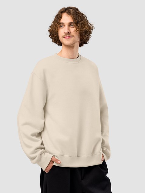 Photo showing Bella+Canvas Unisex Oversized Heavyweight Sweatshirt