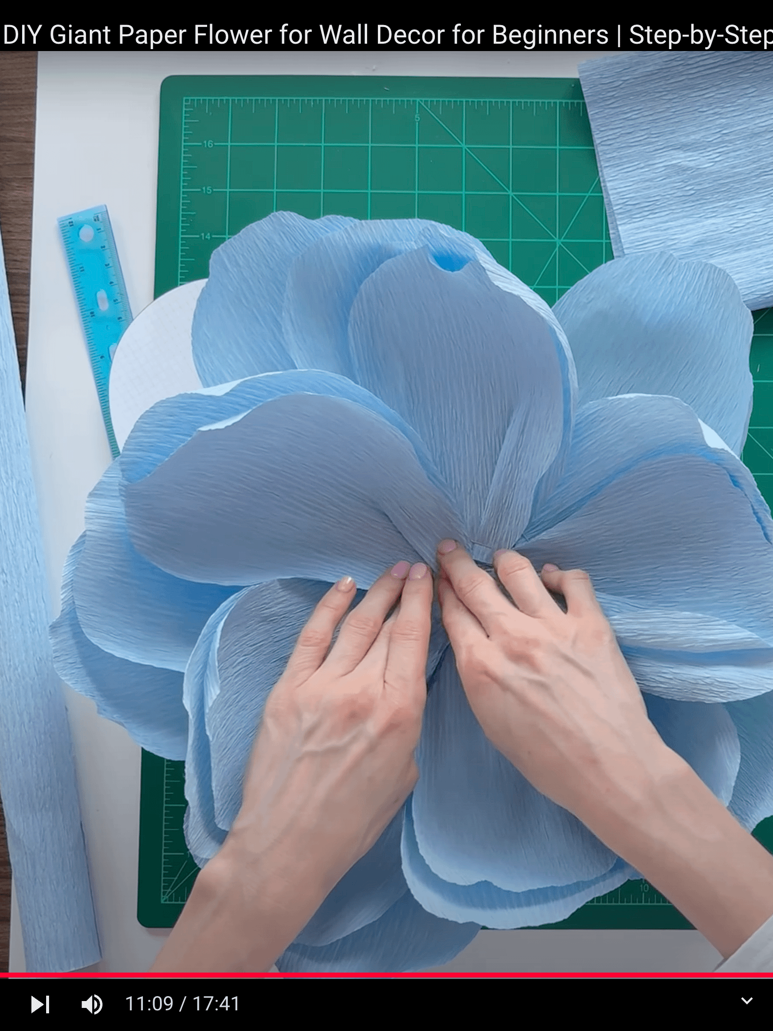 DIY Giant Crepe Paper Flower: Templates from Video Tutorial product image (2)