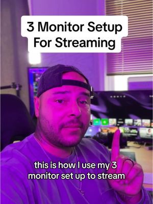 Streamer Tips | 3 Monitor Setup #streamingtips #tiktokstreamer 
