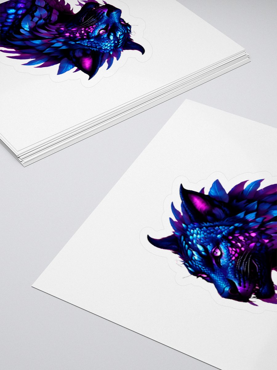 Luminescent Wolf hybrid Fantasy Stickers product image (4)