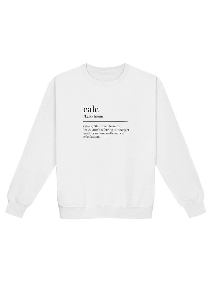 Calc is Short for... Women's Crew Neck - Lite product image (1)