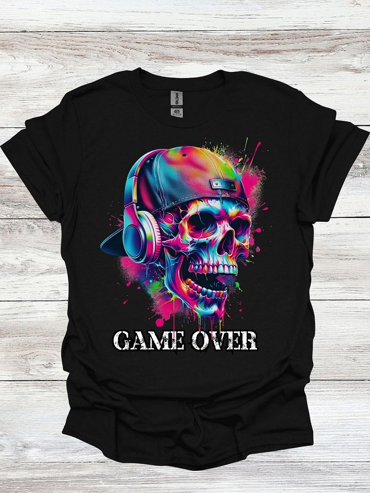 Neon Skull Graffiti T-Shirt product image (1)