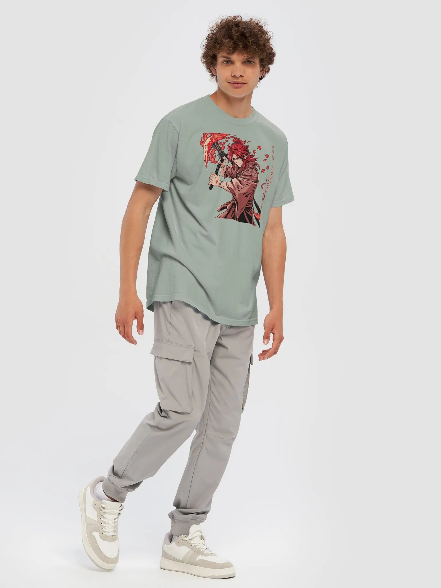 Crimson Exorcist Anime Men's T-Shirt product image (7)