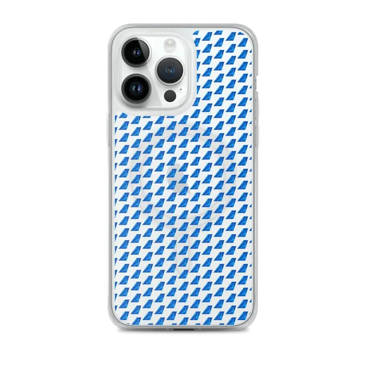 MagSafe® Clear Case for iPhone® - Two-Tone Blue Tailfin Design product image (1)