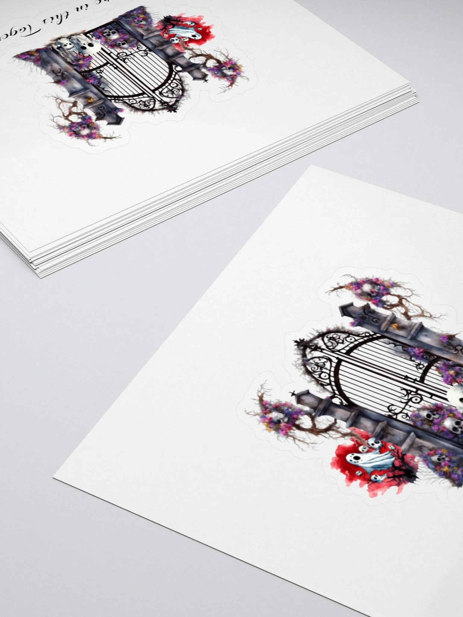 Whimsical Gate of the Dead Kiss Cut Stickers product image (10)