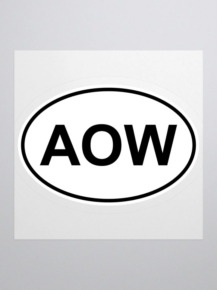 AOW Oval Sticker product image (1)