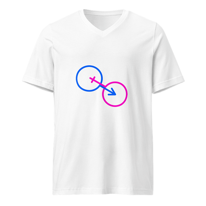 Intersecting Male & Female Unisex V-Neck Tee product image (1)