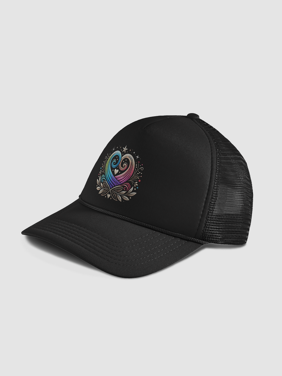 Swirling Heart Foam Trucker Hat product image (4)