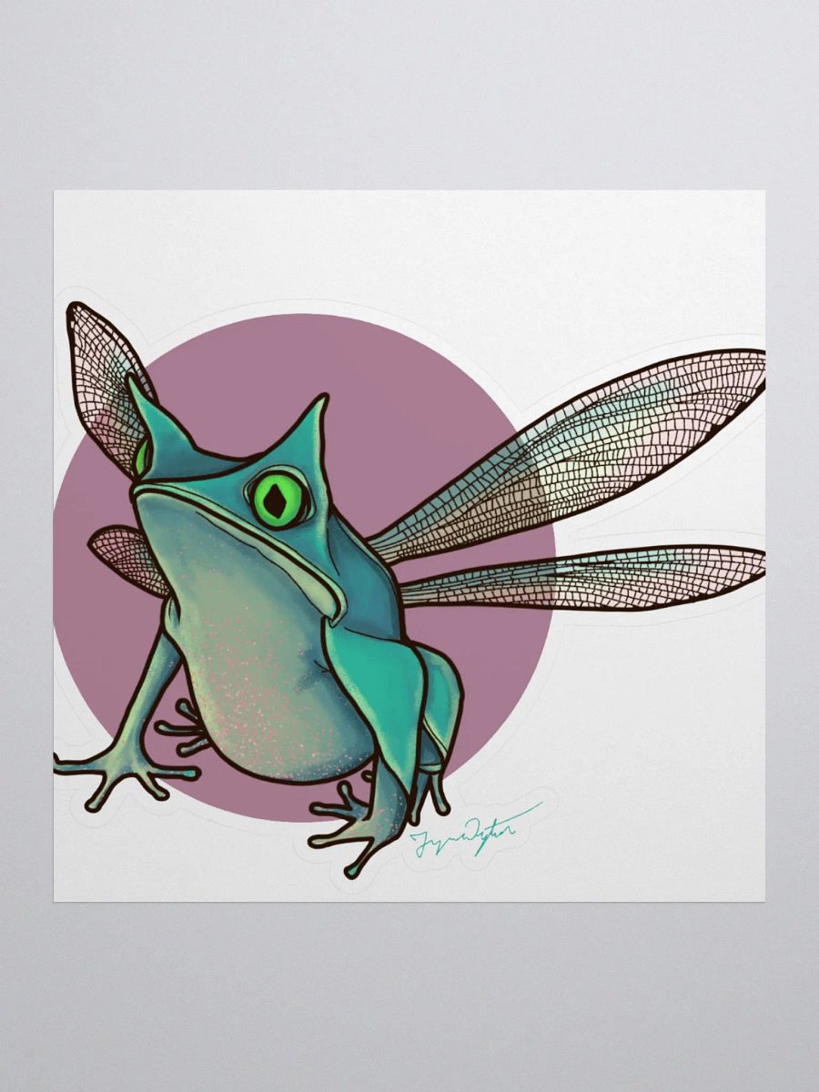 Dragonfly Frog Sticker product image (1)