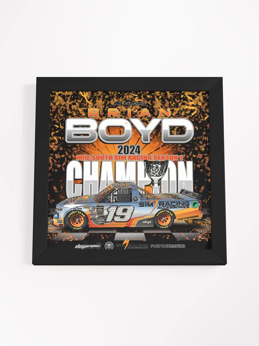 Brian Boyd Championship Sim Racing Accessories Plaque product image (16)