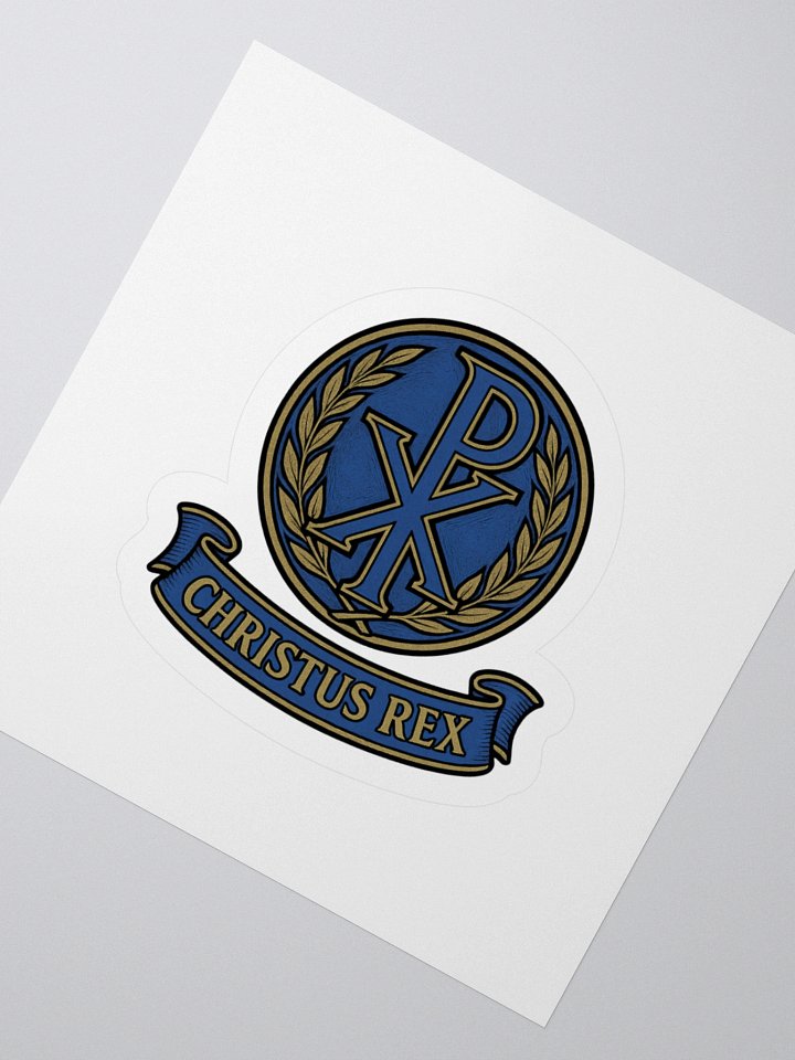 Chi-Rho sticker blue product image (2)