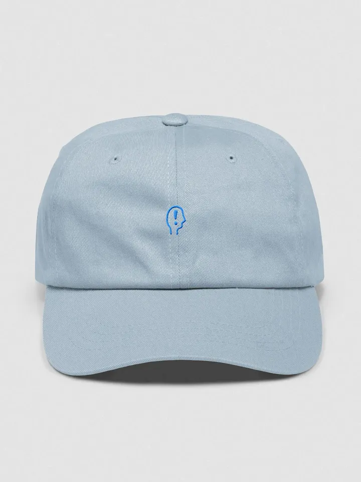 EXCLAIMING MENTALLY (sm. design, light blue thread) classic dad hat product image (25)