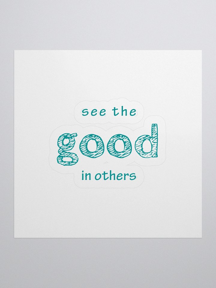 Good Vibes Teal Kiss Cut Stickers product image (1)
